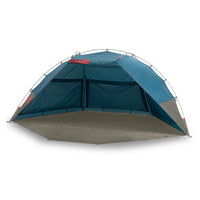 Fallen Rock - Kelty Cabana shelter, blue, front view, open