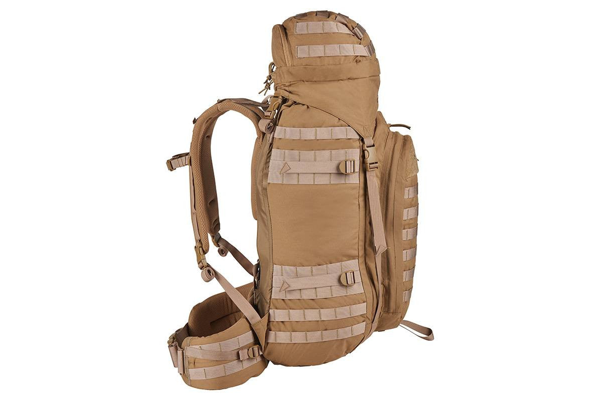 Kelty Falcon 4000 USA backpack, Canyon Brown, side view