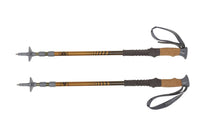 Kelty Range 2.0 trekking poles, gold, set of two, shown fully collapsed